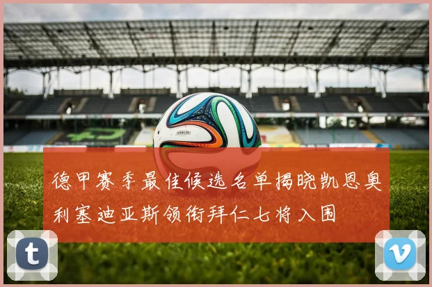 德甲赛季最佳候选名单揭晓凯恩奥利塞迪亚斯领衔拜仁七将入围